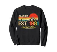 Classic EST. 1981 Limited Edition Vintage Year 1981 Birthday Felpa