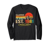 Classic EST. 1981 Limited Edition Vintage Year 1981 Birthday Maglia a Manica