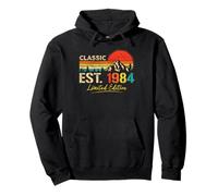 Classic EST. 1984 Limited Edition Vintage Year 1984 Birthday Felpa con Cappuccio