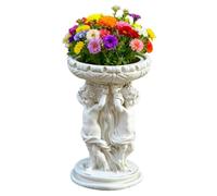 Classic European Elegance: Designed with a graceful angel statue motif, thi