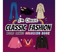 Classic Fashion Bold Lines Coloring Book