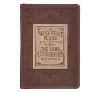 Classic Faux Leather Journal a Man's Heart Proverbs 16:9 Bibl (Copertina rigida)