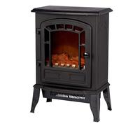 Classic Fire Torino Camineo Elettrico - Caminetto Elettrico con Riscaldamento, Pannello di Controllo e Timer - Stufa Elettrica con Fiamme LED - 2000W - Libera Installazione - Nero