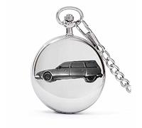 Classic French CX Estate ref49 effetto peltro su una cassa d'argento lucido regalo orologio da tasca al quarzo orologio fob