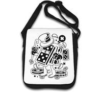 Classic Gambler Domino Poker Chips Borsa a tracolla Bianco
