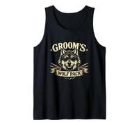 Classic Groom's Wolf Pack Bachelor Team Groomsmen Crew Party Canotta