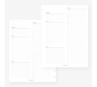 Classic Happy Planner Undated Daily No.04 - Agenda mezz'ora, ricarica per agenda a 9 dischi, 7 x 9,25