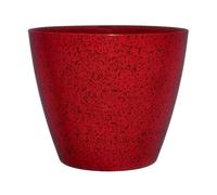 Classic Home and Garden Vogue Planter Pots w/Pottery Quality Finish - Modern Indoor & Outdoor Flower Pots - UV-Resistant Porch Planters - Decorative Pot for Flowers & Herbs (8” Lava Red)
