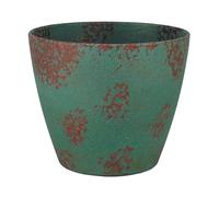 Classic Home and Garden Vogue Planter Pots w/Pottery Quality Finish - Modern Indoor & Outdoor Flower Pots - UV-Resistant Porch Planters - Decorative Pot for Flowers & Herbs (8” Patina Copper)