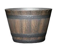 Classic Home & Garden Barile da whisky, in polipropilene/resina, marrone noce, 22,9 cm