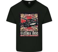 Classic Hotrod Vintage Iron Hot Rod Dragster Maglietta In Cotone A V Per Uomo