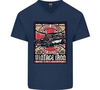 Classic Hotrod Vintage Iron Hot Rod Dragster Maglietta In Cotone A V Per Uomo
