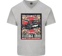 Classic Hotrod Vintage Iron Hot Rod Dragster Maglietta In Cotone A V Per Uomo