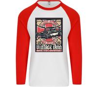Classic Hotrod Vintage Iron Hot Rod Dragster Uomo L/S Baseball T-Shirt