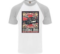 Classic Hotrod Vintage Iron Hot Rod Dragster Uomo S/S Baseball T-Shirt