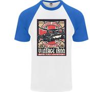 Classic Hotrod Vintage Iron Hot Rod Dragster Uomo S/S Baseball T-Shirt