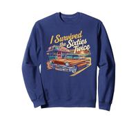 Classic I SURVIVED The SIXTIES TWICE 60° 70° compleanno Felpa