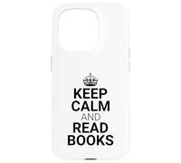 Classic Keep Calm And Read Books - Book Lover Reader Custodia per iPhone 15 Pro