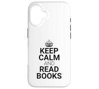 Classic Keep Calm And Read Books - Book Lover Reader Custodia per iPhone 16