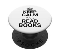 Classic Keep Calm And Read Books - Book Lover Reader PopSockets PopGrip Adesivo