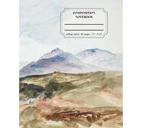 Classic Lined Composition Notebook - 7.5” x 9.25” Cover Art: A stream in the Welsh Mountains near Snowdon range 110 Lined Pages: Art Journal with ... , Cute Aesthetic Journal For Girls, Teens ...