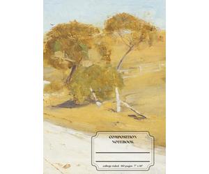 Classic Lined Composition Notebook - 7” x 10” Cover Art: At Templestowe 110 Lined Pages: Art Journal with Classic Painting Cover: Gift for Writers, ... Journal For Girls, Teens, Women and Men