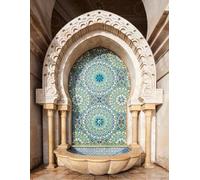 Classic lined paper notebook,Paperback with images of Moroccan heritage .: medium scale 8.5 x 11 inch (21.59 x 27.94 cm),100 pages
