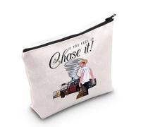 Classic Lines - Trousse per cosmetici, con cerniera, per appassionati di film d'avventura, regalo per fan del film americano, Chase It-py1, MB