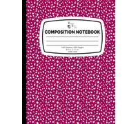 Classic Marble Red Violet Pattern Composition Notebook