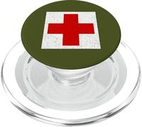 CLASSIC MEDIC SIMBOLO DI PRIMO SOCCORSO Esercito Medico Combattimento Medico Specialista PopSockets PopGrip per MagSafe