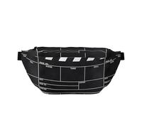 Classic Movie Clapboard Black Waist Bag, Borsa a tracolla regolabile per uomini e donne corsa, escursionismo, arrampicata, palestra, cyclette, ecc., Nero , Taglia unica
