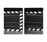 Classic Movie Clapboard Nero Porta Passaporto Ultra Sottile PU Pelle Viaggio Documenti Organizer Compatto Premium Internazionale US Protezione Passaporto Cover per Donne Uomini