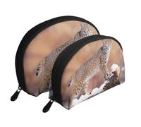 Classic Movie Clapboard Nero Portatile Shell Cosmetic Bag Set - Travel Makeup Organizer con Cerniera & Scomparti Interni, Bobcat selvatico, Taglia unica