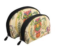 Classic Movie Clapboard Nero Portatile Shell Cosmetic Bag Set - Travel Makeup Organizer con Cerniera & Scomparti Interni, Gufo credenze, Taglia unica
