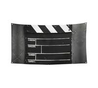 Classic Movie Clapboard Nero Stampa Festiva Feste Banner Decorativi Per Tutte Le Occasioni Utilizzare Reusabl Facile Da Appendere