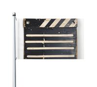 Classic Movie Clapboard Stampa Nera Indoor Outdoor Holiday Home Decorazioni Primavera Estate Autunno Inverno Bandiera Double Sided