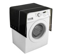 Classic Movie - Copertura per lavatrice nera con tasche portaoggetti per lavatrice e asciugatrice, copertura antipolvere 137,9 x 52,1 cm, per frigorifero, cucina, decorazione per la casa