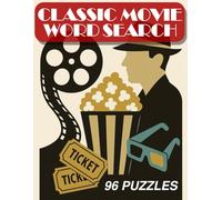 Classic Movie Word Search for Adults, Teens: Word Find Puzzles for Lovers of Hollywood Award-Winning Movies