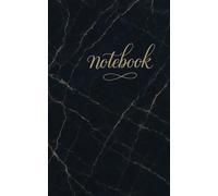Classic Navy Blue Pocket Notebook: 120 Pages Wide Ruled Journal for Writing and Note Taking - 5x8 Inches Small Luxury Gold Marble Design for Travel and Daily Notes