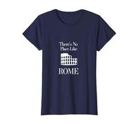 Classic Non c'è Posto Come Roma - Love for Italy Travel Maglietta, Donna, Navy, L