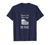 Classic Non c'è Posto Come Roma - Love for Italy Travel Maglietta, Uomo, Navy, L