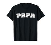 Classic Papa Varsity College Style Graphic Father's Day Maglietta