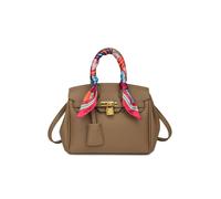 Classic pebbled platinum shoulder crossbody bag