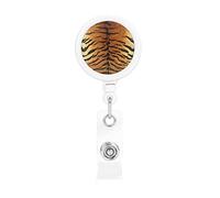 Classic Pets Tiger Print Porta badge retrattile Porta carte d'identità con clip per infermiere Studente impiegato