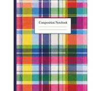 Classic Preppy Composition Notebook - Madras Plaid: Super Cute for Back to school!
