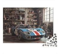 Classic Racing Car Puzzle 1000 Pezzi Cartone Spesso Per Adolescenti 12-18, Puzzle Allenamento Mentale, Divertimento Vacanza, Regalo Anniversario Per Adolescenti 38x26cm/1000pcs