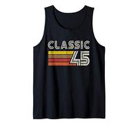 Classic Retro Number 45 - Born 1945 - Turning 45 Birthday Canotta