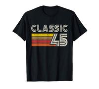 Classic Retro Number 45 - Born 1945 - Turning 45 Birthday Maglietta