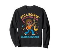 Classic Rock Music Lover Musicista 1970 1980 1990 Per gli uomini Felpa
