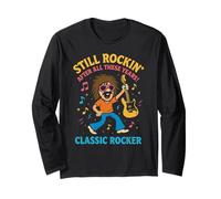 Classic Rock Music Lover Musicista 1970 1980 1990 Per gli uomini Maglia a Manica